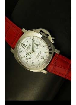 Panerai Luminor Chronograph PAM310 Reloj Cronógrafo Dial Blanco 40MM