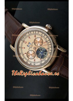 Patek Philippe Complications Tourbillon, Reloj Réplica Japonesa color Oro Rosado