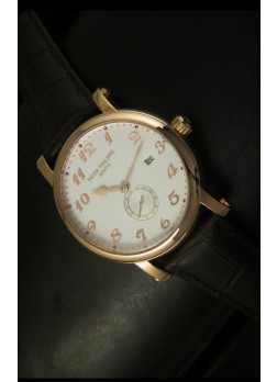 Patek Philippe Calatrava Reloj con Movimiento Japonés en Oro Rosado