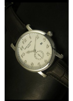 Patek Philippe Calatrava Reloj de Acero Inoxidable Movimiento Japonés