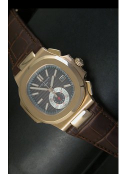 Patek Philippe Nautilus 5980 Dial Negro - Ultima Edición Réplica Escala 1:1