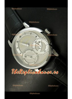 Alange Sohne Dual Sub Dials Japonés, Malla Marrón