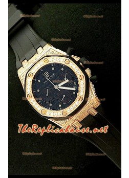 Audemars Piguet Royal Oak Cronógrafo para Señoras con Esfera Rosa
