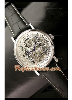 Breguet Skeleton Reproducción Japonesa del Reloj en Acero