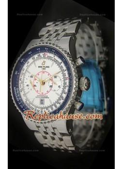 Breitleng MontBrilliant Datora Legend Reloj Suizo con Esfera Blanca
