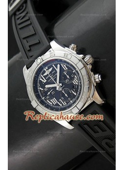 Breitleng Chronomat B01 Reloj Suizo en Negro  -  Reproducción Escala 1:1