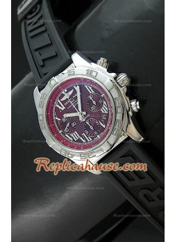 Breitleng Chronomat B01 Reloj Suizo con Esfera Vino - Reproducción Escala 1:1