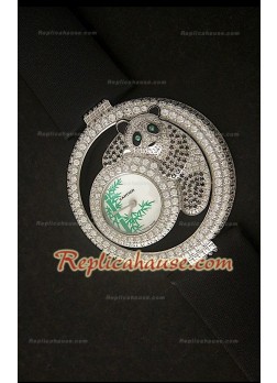 Le Cirque Animalier de Cartier Reproducción Reloj Suizo con Cristales de Swarovski Genuinos