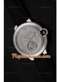 Ballon De Cartier Tourbilon Reloj Japonés en carcasa de Acero
