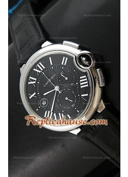 Ballon De Cartier Reproducción Reloj Suizo   - Automático de 42MM con Esfera de color Negro