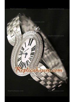 Delices De Cartier Reloj Réplica Señoras con Diamantes 