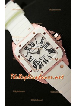 Cartier Santos 100 Réplica Reloj Suizo para Señoras -33MM- Réplica a Escala 1:1 