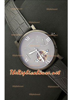 Cartier Calibre Tourbilon Reloj Japonés con Esfera Gris 