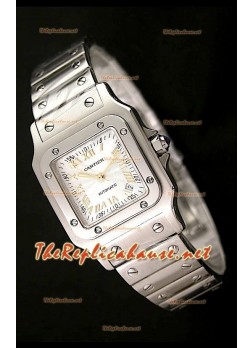 Cartier Santos Réplica Reloj Suizo para Señoras 29MM - Numerales de Hora en Oro 