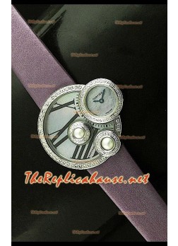 Perles de Cartier Reloj Suizo para Señoras en Oro Rosa 
