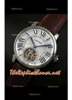Cartier Calibre turbillón japonés malla marrón