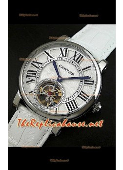 Cartier Calibre turbillón japonés malla blanca