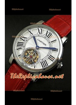 Cartier Calibre turbillón japonés malla roja