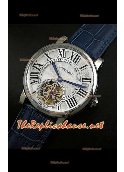 Cartier Calibre turbillón japonés malla azul