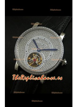Cartier Calibre turbillón japonés con esfera de diamante