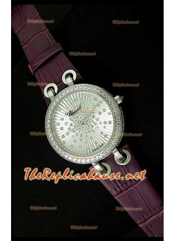 Chopard Xtraveganza Reloj para Señoras con Diamantes incrustados en carcasa Correa Púrpurea