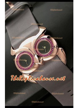 Chopard Animal World Reloj Señoras de Búho en Oro Rosa Esfera de color Negro