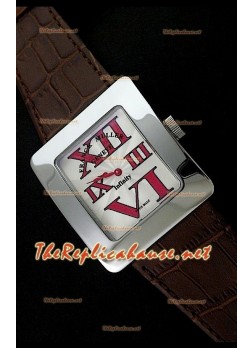 Franck Muller enfenity Réplica Reloj Señoras en  Piel Marrón - Números Rojos