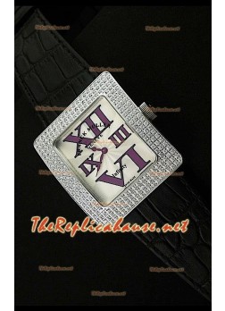 Franck Muller enfenity Réplica Reloj Señoras con Esfera Blanco Apagado