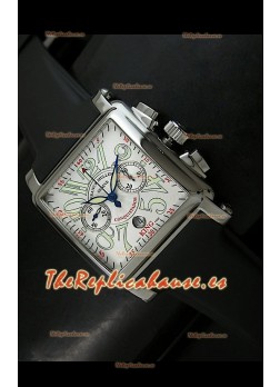 Franck Muller Conquistador King Cortez de acero inoxidable