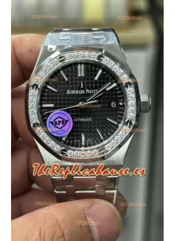 Audemars Piguet Royal Oak 37MM Reloj Dial Negro Movimiento 3120 - Réplica a Espejo 1:1