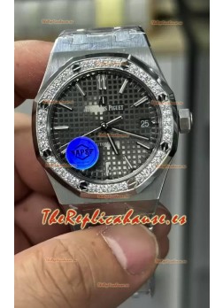 Audemars Piguet Royal Oak 37MM Reloj Dial Gris Movimiento 3120 - Réplica a Espejo 1:1
