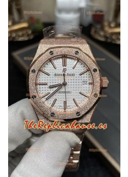 Audemars Piguet Royal Oak 37MM Reloj Caja Esmerilada Movimiento 3120  - Réplica a Espejo 1:1
