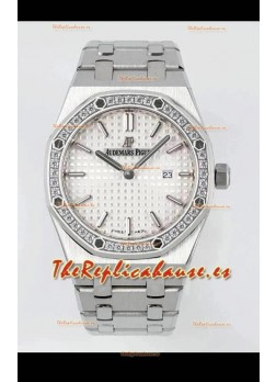 Audemars Piguet Royal Oak 33MM 904L White Black Dial 1:1 Mirror Replica Watch