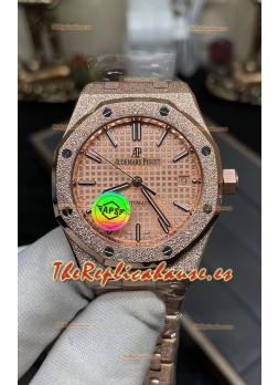 Audemars Piguet Royal Oak 37MM Reloj Caja Esmerilada Movimiento 3120  - Réplica a Espejo 1:1
