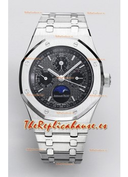 Audemars Piguet Royal Oak Calendario Perpetuo Réplica Suiza Acero 904L - Dial Gris