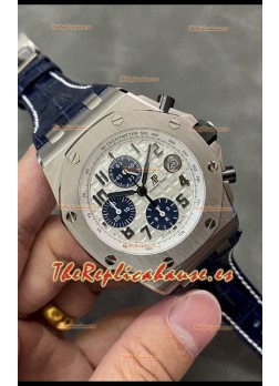 Audemars Piguet Royal Oak Offshore Cronógrafo Dial Blanco Acero 904L Espejo 1:1 Movimiento 3126