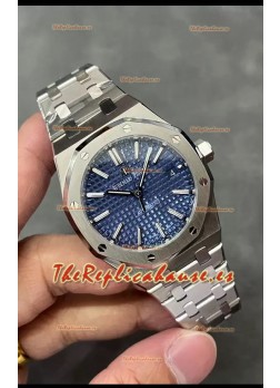 Audemars Piguet Royal Oak 37MM Dial Azul Acero 904L Reloj en Movimiento 3120 - Reloj Réplica a Espejo 1:1