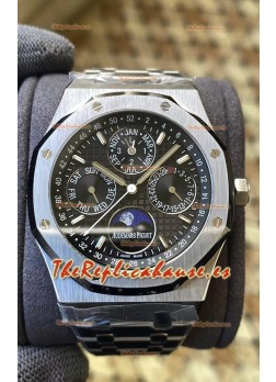 Audemars Piguet Royal Oak Calendario Perpetuo Réplica Suizo Acero 904L Dial Negro