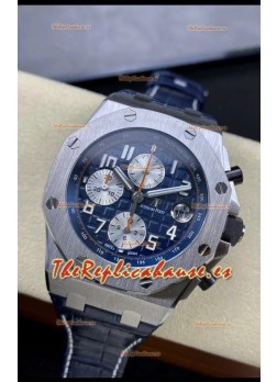 Audemars Piguet Royal Oak Offshore Dial Azul Cronógrafo Réplica a Espejo 1:1 - Acero 904L
