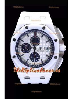 Audemars Piguet Royal Oak Offshore Cerámica Blanca - Movimiento Ultimate 1:1 3126