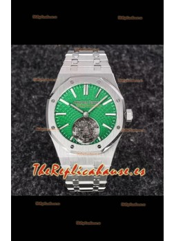 Audemars Piguet Royal Oak Flying Tourbillon Dial Verde 41mm en Caja 904L - Dial de Tapicería Verde