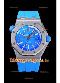 Audemars Piguet Royal Oak Reloj Réplica Suizo de Buzo Dial Claro de Acero 904L 1:1 Movimiento Calidad 3120 