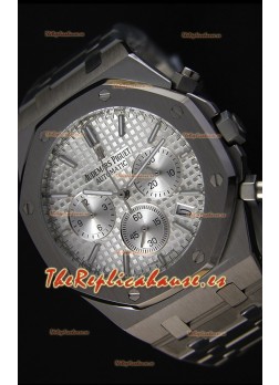 Audemars Piguet Royal Oak Reloj Réplica Cronógrafo de Cuarzo Suizo, Dial plateado - 41MM