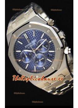 Audemars Piguet Royal Oak Reloj Réplica Cronógrafo de Cuarzo Suizo Dial Azul - 41MM