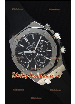 Audemars Piguet Royal Oak Réloj Réplica Cronógrafo a Espejo 1:1 - Dial Negro