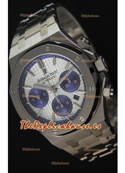 Audemars Piguet Royal Oak Reloj Réplica Suizo Cronógrafo, Dial Blanco, Correa de Acero