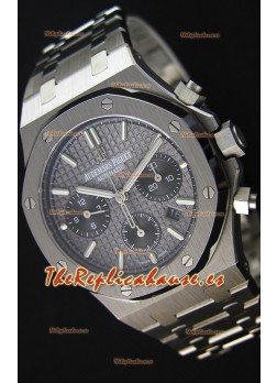 Audemars Piguet Royal Oak Reloj Réplica Suizo Cronógrafo, Dial Gris tipo Pizarra Correa de Acero