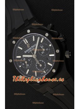 Audemars Piguet Royal Oak Reloj Réplica Suizo Cronógrafo Dial Negro