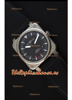 Bell & Ross BR03-92 Horograph Reloj Réplica a Espejo 1:1 - Dial Negro Correa de Piel Suiza