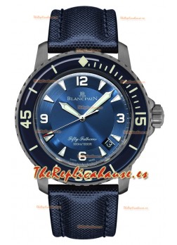 Blancpain Fifty Fathoms Automatique Titanium Edition Reloj Réplica Suiza en Calidad Espejo 1:1